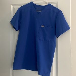 FIGS Leon V-Neck Double Chest Pocket and Pen Sleeve Scrub Top Sz XS